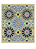 Buy Mosaic Pavement in the Alhambra, from "The Arabian Antiquities of Spain", Published 1815 at AllPosters.com
