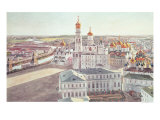 Buy Panorama of Moscow, Detail of the Kremlin Cathedrals, 1819 at AllPosters.com