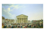 Buy Ceremony of Laying the First Stone of the New Church of St. Genevieve in 1763, 1764 at AllPosters.com