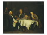 The Poet Alexis Piron at the Table with His Friends, Jean Joseph Vade and Charles Colle