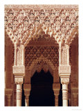Detail of a Gallery Arch, from the Court of the Lions