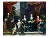 Buy John Churchill 1st Duke of Marlborough and Sarah Duchess of Marlborough with Their Children at AllPosters.com