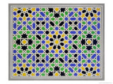 Buy Mosaic in Dado of the Door in the Hall of the Two Sisters, Alhambra at AllPosters.com