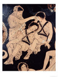 Attic Red-Figure Krater Depicting Orestes as Suppliant at the Shrine of Apollo in Delphi