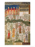 The Persian Prince Humay Meeting the Chinese Princess Humayun in a Garden, circa 1450