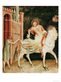 Buy St. Martin Sharing His Cloak with the Beggar, from the Life of St. Martin, 1326 at AllPosters.com