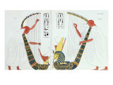 Buy Interpretation of a Fresco from the Royal Tomb in Thebes Depicting Harp Players at AllPosters.com