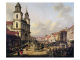 View of Krakowskie Przedmiescie from Ulica Nowy Swiat, Warsaw, 1778