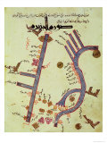 The Tigris and the Euphrates from a Geographical Atlas