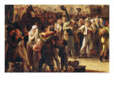 The Conscripts of 1807 Marching Past the Gate of Saint-Denis, Detail of the Conscripts