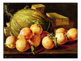 Buy Still Life of Oranges, Melons and Boxes of Sweets at AllPosters.com