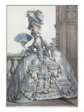 Buy Woman Wearing a Stylish Dress with Her Hair "A La Victoire", 1778 at AllPosters.com