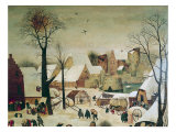 Buy The Census at Bethlehem, Detail of the Houses and Fortifications at AllPosters.com