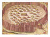 Buy Fortified Indian Village, from "Brevis Narratio...", Published by Theodore de Bry, 1591 at AllPosters.com