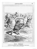 Buy "Ferocious!" Turks Buying Works in Case of War, Caricature from "Le Charivari", April 1877 at AllPosters.com