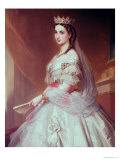 Buy Portrait of Charlotte of Saxe-Cobourg-Gotha Princess of Belgium and Empress of Mexico at AllPosters.com