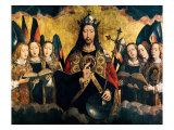 Christ Blessing, Central Panel from a Triptych from the Church of Santa Maria La Real