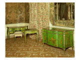Buy Green and Gold Lacquer Furniture in the State Bedchamber at Nostell Priory, Yorkshire at AllPosters.com