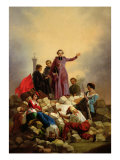 Buy Archbishop Affre on the Barricades, 1848 at AllPosters.com