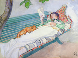 Woman Lying on a Bench, 1913