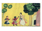Buy Rama and Lakshmana Accompanied by Visvamitra, from the Ramayana, circa 1750 at AllPosters.com