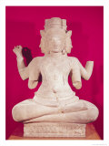 Buy Sculpture of Brahma with Four Faces, from Batambang, Cambodia, Koh Ker Style, Mid 10th Century at AllPosters.com