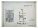 Buy Design for a House for W. Flower Esq, Chelsea Embankment, London, 1876 at AllPosters.com
