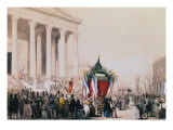Buy Funeral of the Victims of the Riots of February 1848 at the Church of La Madeleine, 4th March 1848 at AllPosters.com