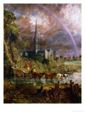 Buy Salisbury Cathedral from the Meadows, 1831 at AllPosters.com