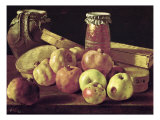 Buy Still Life with Pomegranates, Apples, a Pot of Jam and a Stone Pot at AllPosters.com