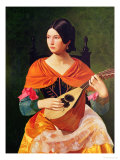 Buy Young Woman with a Mandolin, 1845-47 at AllPosters.com