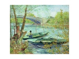 Fishing in the Spring, Pont de Clichy, c.1887 Giclee Print