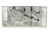 Buy Map of Saintes, Capital of Saintonge, from "Recueil des Plans de Saintonge", 1711 at AllPosters.com