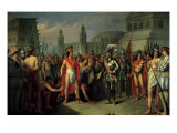 Buy The Imprisonment of Guatimocin by the Troops of Hernan Cortes, 1856 at AllPosters.com