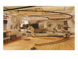 Twenty-Seven Pound Cannon on a Battleship