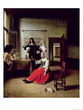 Buy Woman Drinking with Soldiers, 1658 at AllPosters.com