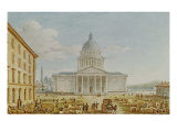 Buy View of the Church of St. Genevieve, the Pantheon, 18th-19th Century at AllPosters.com