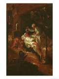 Buy La Rancune Maliciously Pours Her Chamber Pot Over the Merchant from the Bas-Maine at AllPosters.com