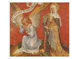 Buy Panel from a Diptych Depicting the Angel of the Annunciation, the Donor and a Female Saint at AllPosters.com