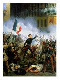 Buy Battle in the Rue de Rohan, 28th July 1830, 1831 at AllPosters.com