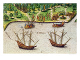 Buy The Cape of Florida and the Dolphin River from "Brevis Narratio" 1563 at AllPosters.com