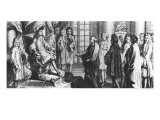 Buy Members of the French Academy Presenting the Dictionary to Louis XIV in 1694 at AllPosters.com