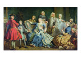 Buy Madame Mercier Surrounded by Her Family, 1731 at AllPosters.com