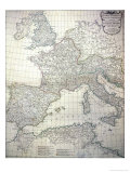 Buy Map of the Western Part of the Roman Empire, 1763 at AllPosters.com
