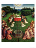 Buy The Ghent Altarpiece: Main Panel Depicting the Adoration of the Mystic Lamb, 1432 at AllPosters.com