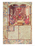 Buy St. Augustine, Epicurus, Zeno, Antiochus and Varron, from "De Civitae Dei" at AllPosters.com