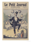 Buy Georges Clemenceau Juggling Bags of English Money, from "Le Petit Journal", 19th August 1893 at AllPosters.com
