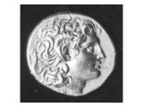 Coin Bearing the Head of Alexander the Great with the Horns of the Egyptian God Amun
