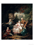 Louis Du Bouchet Marquis de Sourches and His Family, 1750