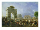Buy Entry of the Imperial Guard into Paris at the Barriere de Pantin, 25th November 1807, 1810 at AllPosters.com